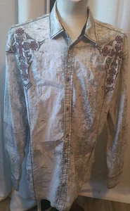 Camisa Para Hombre L/S Botón Delantero Rugido - 2XL - Suficientes Excusas - Bordada - Imagen 1 de 14