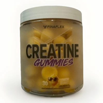 Gomitas monohidratadas de creatina Finaflex para crecimiento y recuperación muscular, limón 30srv Foto 1 de 4