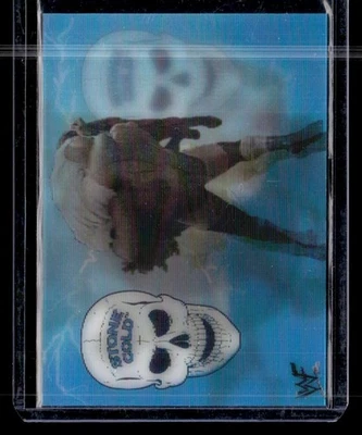 1999 ARTBOX WWF LENTICULAR WRESTLING MOTION CARD #36 Steve Austin vs Kane - Image 1 of 2