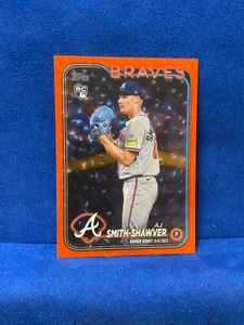 2024 Topps Update AJ Smith-Shawver -Orange Speckle- Braves - US316 - #'d:31/299 - Picture 1 of 2