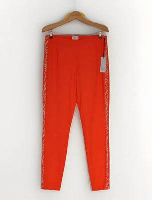 Minx   Gr 42  Stretch Hose  Röhre SEMY  Orange m. Galonstreifen    NEU  - Bild 1 von 2