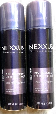 LOT of 2 Nexxus Keraphix Dry Shampoo Refreshing Mist 5 Oz - Image 1 of 3