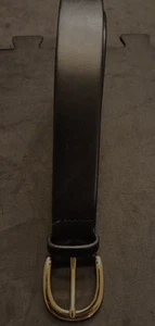 Cinturón de cuero italiano negro para mujer Med J.Crew F9579 - Imagen 1 de 11