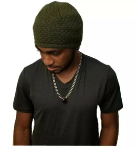 Green Rasta Skully Beanies Hat Beret Tam Skull Knitting Cap Beanie Kufi Pray Ski - Picture 1 of 4