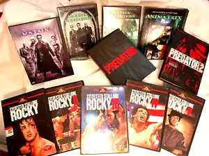 11 TOLLE DVD/FILME ALLER ZEITEN - Rocky Serie I-V, Matrix Serie, Predator I&II + - Bild 1 von 1