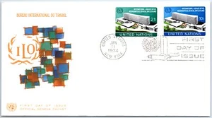 UN UNITED NATIONS FIRST DAY COVER OFFICIAL GENEVA SWITZERLAND OFFICE CACHET #15 - Picture 1 of 2
