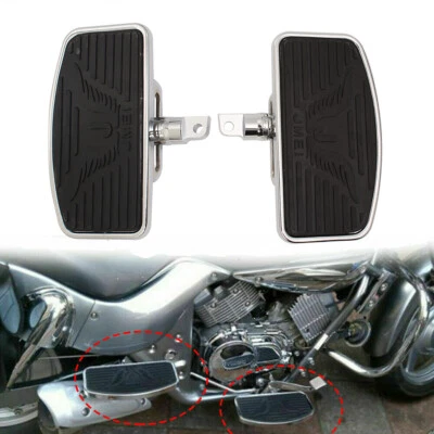 Estriberas de piso de pasajero delantero trasero para Harley Sportster XL883 1200 Dyna Foto 1 de 4