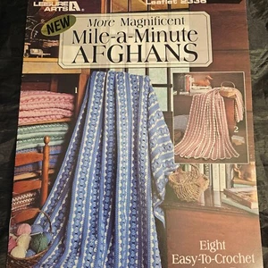 Leisure Arts Quick Crochet Afghans Pattern Leaflet 2336 (1993) - Picture 1 of 2