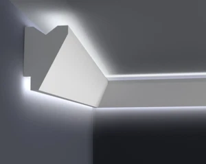 10m Lichtvoutenprofil indirekte Deckenbeleuchtung Hartschaum - LED Stuckleisten - Bild 1 von 7