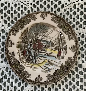 Sugar Maple's The Friendly Village Johnson Bro's dekorativer Teller 6 Zoll - Bild 1 von 3