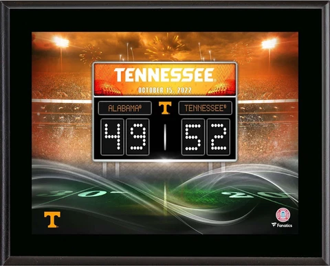 Tennessee Volunteers 10.5x13 2022 Win vs Alabama Crimson Tide Plaque Cover
