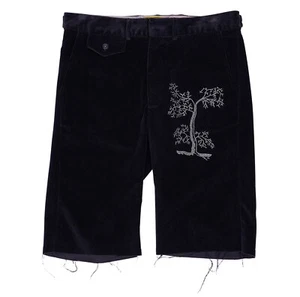 Libertine Pant Black Velvet Shorts Tree of Life Diamantes 30 - Picture 1 of 7