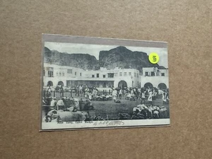 Indian Stamp Used in Aden (AD03) 1906 PPC to UK +Camel Market Aden Camp Card - Picture 1 of 2
