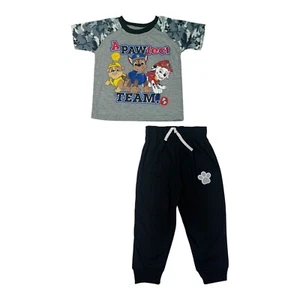 Paw Patrol Jungen grau & schwarz zweiteiliges Jogginghose Set Größe 2T 3T 4T 4 5 6 7 - Bild 1 von 1