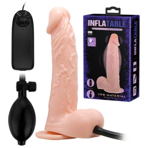 Dildo gonfiabile ANALE vibrante sadomaso vibratore ventosa anal dilatatore ANO - Foto 1 di 8