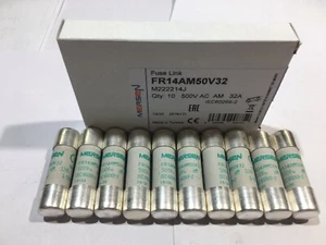 Fusibile MERSEN FR14AM50V32 32A Ferraz Shawmut 14x51 mm 500 V fusibile JPSF505 confezione x 1/5/10 - Foto 1 di 4