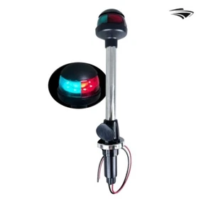 Luz de arco de navegación LED verde rojo verde Pactrade 12" SS304 poste base de 2 clavijas - Imagen 1 de 10
