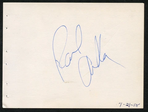 Paul Anka signed autograph 4x5 Album Page Actor Singer Songwriter Diana Cover