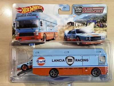 Hot wheels Team Transport Gulf Lancia Rally and Euro Hauler on Real Riders - Image 1 of 4
