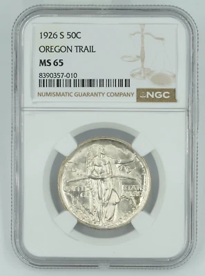 1926-S NGC MS65 Oregon Trail Blast White - Image 1 of 3
