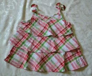 Gymboree WATERMELON PICNIC Plaid Tiered Top Seersucker NWT 7 8 9 - Picture 1 of 2