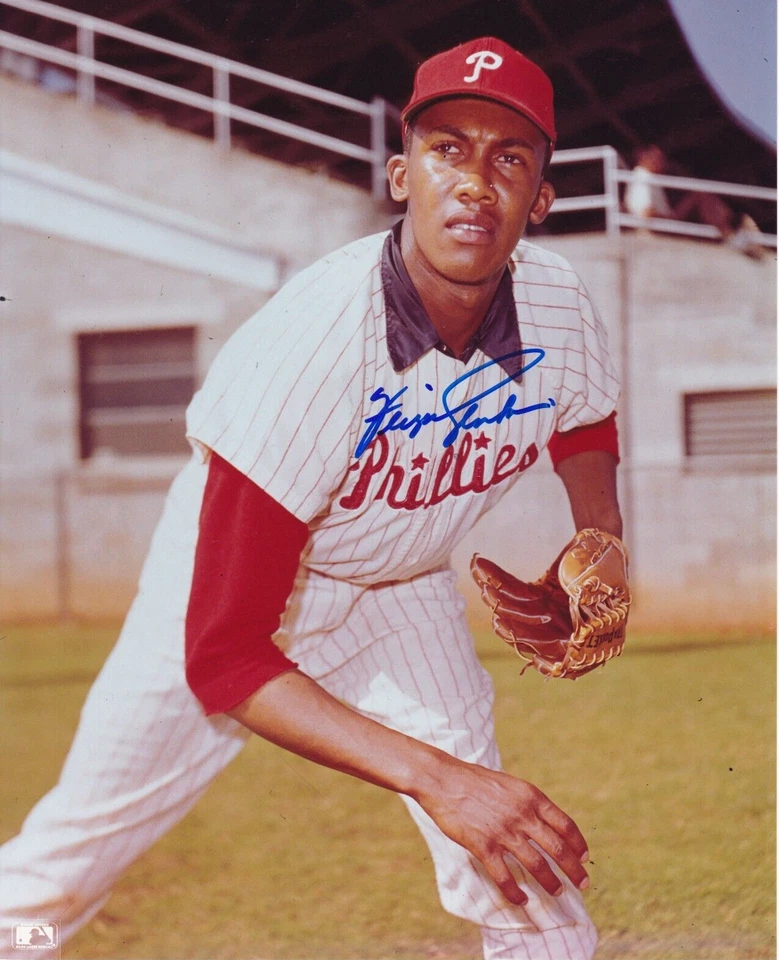 FERGIE JENKINS SIGNED PHILADELPHA PHILLIES VINTAGE 8X10 PHOTO AUTOGRAPH COA - Image 1 of 1