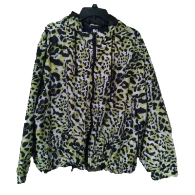 Chaqueta cortavientos deportiva New Look ligera verde leopardo negra Plus 3XL nueva con etiquetas Foto 1 de 3