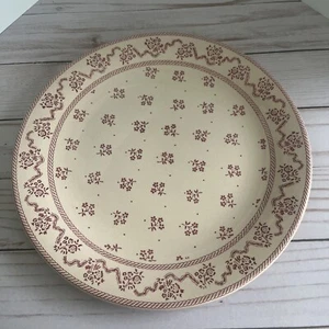 Johnson Brothers England Laura Ashley PETITE FLEUR PINK BURGUNDY Dinner Plate - Picture 1 of 6