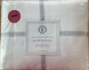 Tessitura Toscana Telerie~KING Bettwäscheset~300 tc~100% Baumwolle Jacquard~Made Italy~ - Bild 1 von 7