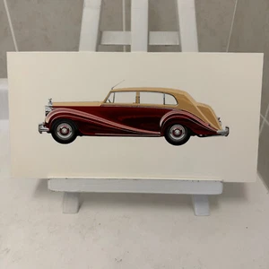 1954 Rolls Royce Silver Wraith Limousine Car Illustration Art Drawing Hand Drawn - Picture 1 of 9