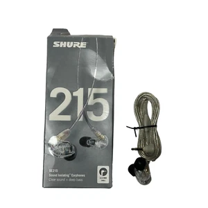 SHURE SE215-CL Sound Isolating In-Ear Headphone only Earphones Earbuds Clear OEM - Picture 1 of 5