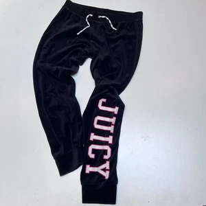 Pantalones para mujer Juicy Couture negros talla pequeña salón terciopelo mezcla de poliéster - Imagen 1 de 4