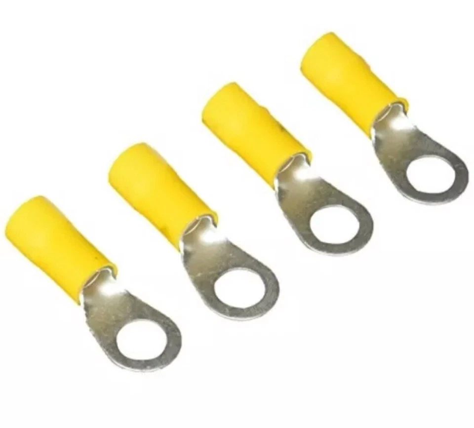 4,Gardner Bender 15-098 Electrical Ring Terminal, 4 AWG, Insulated Barrel, Crimp - Image 1 of 1