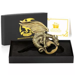 Bronze Drache Flaschenöffner Bar Zubehör Legierung Bier Wein Öffner Männer Geschenk - Bild 1 von 8