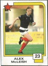PANINI SOCCER SUPERSTARS 1988- #023-SCOTLAND & ABERDEEN-ALEX McLEISH