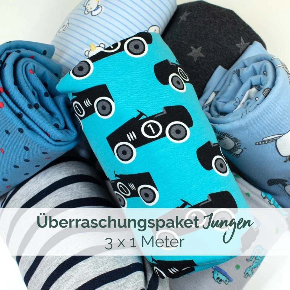 Überraschungsstoffpaket Jungen - 3x1 Meter (Preis = 1 Paket) - Bild 1 von 1