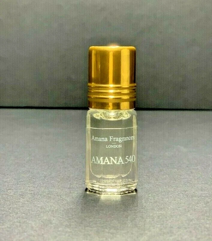 Amana 540 Premium Oil Perfume Attar, Full Strength 6ml