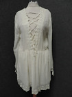 H&M Dress with Lace Trim Natural White UK 14 RRP £34.99 LN036 FF 09