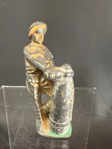 Soldier WWI Dough Boy Fusing Bomb Cast Metal Lead Army Man Figure Barclay - Picture 1 of 5