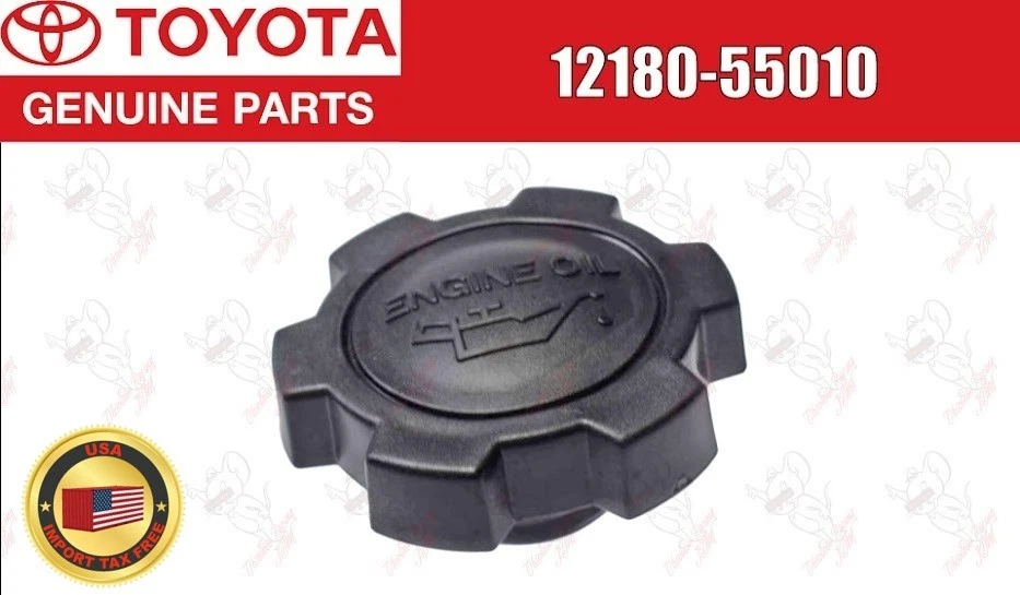 Tapa de llenado de aceite de motor Toyota OEM 12180-55010 para Avensis Aygo Corolla Rav4 Yaris Foto 1 de 4