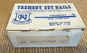 New Tremont 1 1/4" Cut Headless Brad Nails, 15 Oz Left Of 16 Oz @775 Nails - Picture 1 of 4