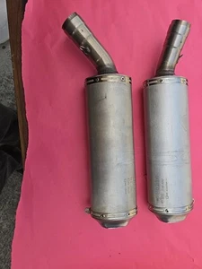 Used Ducati 848 OEM Muffler Set ZDM A53 B53 Pipe Silencer Left Right - Picture 1 of 13