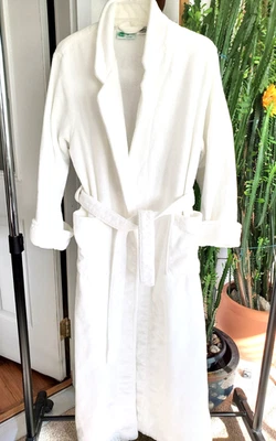 Roupão de banho Cypress feminino vintage spa resort - Grande 100% algodão luxuoso - Comprimento total - Imagem 1 de 4