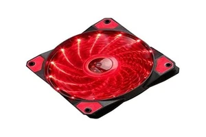 MARVO FN10RD 120 mm Case Fan Cooler for PC LED Red Anti-Vibration Noise, Colour: - Photo 1/1