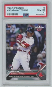 Masataka Yoshida 2023 Topps Now MLB Debut Rookie RC Card # 5 - PSA 10 -115 - Bild 1 von 2