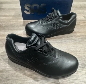 SAS Free Time bequeme schwarze Damen-Schnürschuhe aus Leder Größe 11 W - Bild 1 von 11