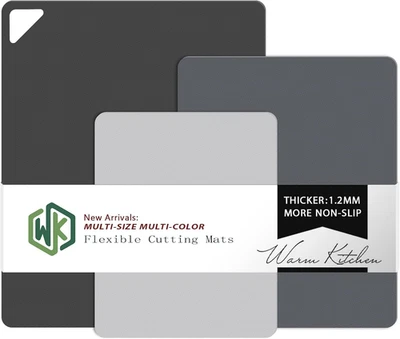 Flexible Plastic Cutting Boards Non Slip BPA Free Dishwasher Safe Cutting Mats - Image 1 of 4