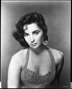 Elizabeth Taylor Breathtaking glamour photo shoot Vintage 8x10 studio Negative - Picture 1 of 2