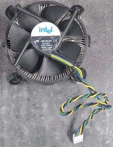 Intel CPU Cooler Heatsink & Fan with Copper Core – 4-Pin PWM Connector - Picture 1 of 2