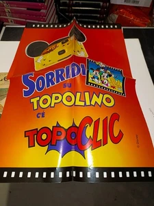 LOCANDINA PER LE EDICOLE SORRIDI SU TOPOLINO C'E' TOPOCLICK - Foto 1 di 1